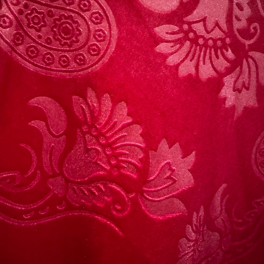 Ruby Rd. Red Paisley Floral Blouse - Picture 8 of 10